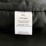 IRO x Barneys NY Chayama Leather Motorcycle Jacket Black Size 34 available at CelebrityOwned.com img_7