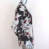 Isabel Marant Blouse Rusak Leaves Print Stretch Silk Size 36 Long Sleeve Top available at CelebrityOwned.com img_4