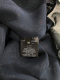 Isabel Marant Dress Taos Black Floral Print Stretch Silk Size 38 Open Back NEW available at CelebrityOwned.com img_7