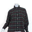 Isabel Marant Etoile Ilaria Plaid Flannel Shirt Size 38 Ruffle Neck Top