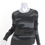 Isabel Marant Etoile Tie-Back Sweater Black/Gray Camouflage Alpaca Knit Size 40