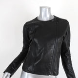 J Brand Moto Jacket Marie Black Quilted Leather Size Small Biker Jacket available at CelebrityOwned.com img_2