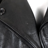 J Brand Moto Jacket Marie Black Quilted Leather Size Small Biker Jacket available at CelebrityOwned.com img_3