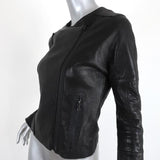 J Brand Moto Jacket Marie Black Quilted Leather Size Small Biker Jacket available at CelebrityOwned.com img_4