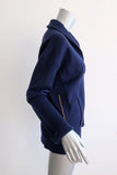 J.Crew Collection Shawl Popover Sweater Navy Bonded Wool Size Small Style F5369 available at CelebrityOwned.com img_2