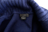 J.Crew Collection Shawl Popover Sweater Navy Bonded Wool Size Small Style F5369 available at CelebrityOwned.com img_6