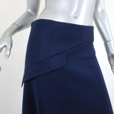 JW Anderson Asymmetric Side-Button Midi Skirt Midnight Blue Size US 8 NEW available at CelebrityOwned.com img_2