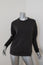 James Perse Pocket Sweatshirt Black Pigment Lotus Terry Pullover Size 1