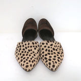 Jenni Kayne d'Orsay Flats Ivory Cheetah Print Calf Hair & Brown Leather Size 37 available at CelebrityOwned.com img_3