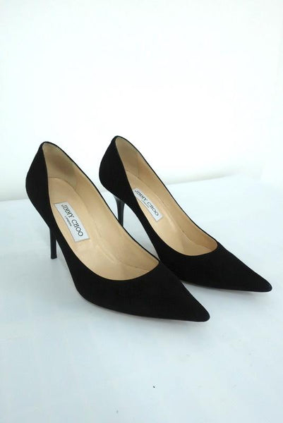 Jimmy choo abel discount suede pumps navy