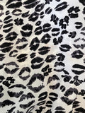 Joie Blouse Addie B White/Black Leopard Print Silk Size Medium 3/4 Sleeve Top available at CelebrityOwned.com img_8