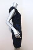 Joie Dress Maribeth Black/Blue Lace Size Medium Cap Sleeve Sheath available at CelebrityOwned.com img_3
