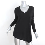 Joie Lace-Back Sweater Tambrel B Black Size Small V-Neck Asymmetric Pullover available at CelebrityOwned.com img_1