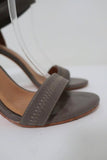 Joie Sandals Elaine Gray Crisscross Elastic & Leather Size 38.5 Open Toe Heel available at CelebrityOwned.com img_3