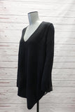 Joie Sweater Tambrel Black Lace-Back Size Extra Small Asymmetric Pullover available at CelebrityOwned.com img_6