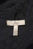 Joie Top Bessie Dark Gray Snakeskin Print Silk Size Small Ruffled Tank available at CelebrityOwned.com img_6