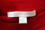 Jonathan Simkhai Ring-Embellished Sweater Red Wool Size Medium Crewneck Pullover available at CelebrityOwned.com img_7