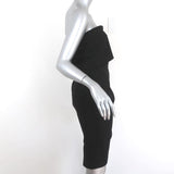 LIKELY Strapless Dress Driggs Black Ruffled Crepe Size 2 available at CelebrityOwned.com img_4