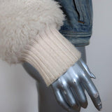 La Vie Rebecca Taylor Denim & Faux Fur Jacket Size Small available at CelebrityOwned.com img_5