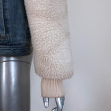 La Vie Rebecca Taylor Denim & Faux Fur Jacket Size Small available at CelebrityOwned.com img_7