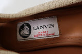 Lanvin Ballet Flats Cream/Gold Lizard-Embossed Leather Size 38.5 available at CelebrityOwned.com img_10