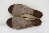 Lanvin Ballet Flats Cream/Gold Lizard-Embossed Leather Size 38.5 available at CelebrityOwned.com img_11
