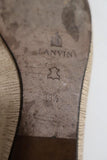 Lanvin Ballet Flats Cream/Gold Lizard-Embossed Leather Size 38.5 available at CelebrityOwned.com img_12