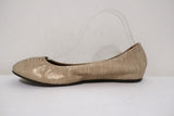 Lanvin Ballet Flats Cream/Gold Lizard-Embossed Leather Size 38.5 available at CelebrityOwned.com img_7