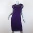 Lanvin Dress Purple Chiffon & Jersey Size Extra Small Short Sleeve Shift