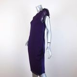 Lanvin Dress Purple Chiffon & Jersey Size Extra Small Short Sleeve Shift available at CelebrityOwned.com img_2