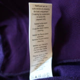 Lanvin Dress Purple Chiffon & Jersey Size Extra Small Short Sleeve Shift available at CelebrityOwned.com img_8