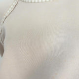 Lanvin Pearl-Trim Sweatshirt Light Beige Cotton Size Small Crewneck Pullover available at CelebrityOwned.com img_2