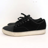 Lanvin Velvet Cap Toe Low Top Sneakers Black Size 11 available at CelebrityOwned.com img_6
