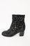 Laurence Dacade Babacar Sequin Boots Black Size 38.5 Double Buckle Mid-Heel NEW