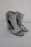 Laurence Dacade Denim Studded/Spiked Booty Heel Sz 36 available at CelebrityOwned.com img_1