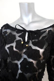 Letarte Lace Long Sleeve Cover-Up Dress Black Size Extra Small NEW available at CelebrityOwned.com img_3