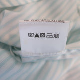 Loro Piana Button Down Shirt Cream/Blue Striped Size 48 Long Sleeve Blouse NEW available at CelebrityOwned.com img_10