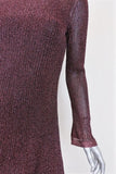 M Missoni Dress Pink Metallic Knit Size 42 Long Sleeve Ruffle-Hem Mini NEW available at CelebrityOwned.com img_3