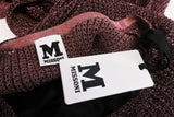 M Missoni Dress Pink Metallic Knit Size 42 Long Sleeve Ruffle-Hem Mini NEW available at CelebrityOwned.com img_6