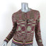 M Missoni Space Dye Cardigan Multicolor Wool-Blend Size 42 Crewneck Sweater