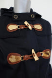 MICHAEL Michael Kors Toggle Duffle Coat Navy Cotton-Blend Size Extra Small available at CelebrityOwned.com img_2