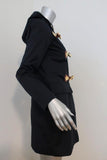 MICHAEL Michael Kors Toggle Duffle Coat Navy Cotton-Blend Size Extra Small available at CelebrityOwned.com img_6