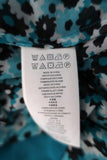 MICHAEL Michael Kors Wrap Dress Blue Floral Print Georgette Size Extra Small available at CelebrityOwned.com img_7
