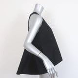 MILLY Trapeze Top Black Melton Bonded Wool Size Medium NEW available at CelebrityOwned.com img_4