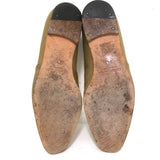 Manolo Blahnik Oxfords Sage Raw Silk Size 38.5 Lace-Up Flats available at CelebrityOwned.com img_10