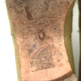 Manolo Blahnik Oxfords Sage Raw Silk Size 38.5 Lace-Up Flats available at CelebrityOwned.com img_11