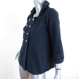 Marc by Marc Jacobs Double Breasted Jacket Navy Wool Knit Size Extra Small available at CelebrityOwned.com img_3