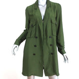 Marissa Webb Theo Jacket Dress Olive Size Medium Long Sleeve Mini available at CelebrityOwned.com img_2
