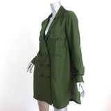 Marissa Webb Theo Jacket Dress Olive Size Medium Long Sleeve Mini available at CelebrityOwned.com img_3