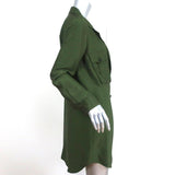 Marissa Webb Theo Jacket Dress Olive Size Medium Long Sleeve Mini available at CelebrityOwned.com img_5